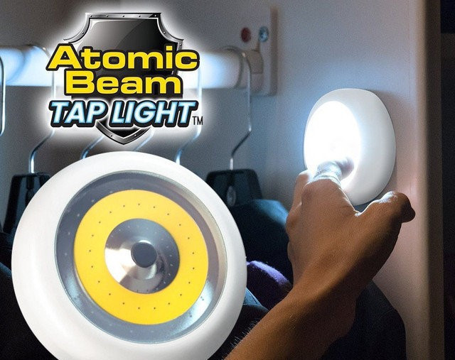 Универсальный точечный светильник Atomic Beam Tap Light, хорошая цена - фото 1 - id-p1290138087