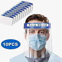 Антивирусный защитный экран для лица пластиковый Face Shield