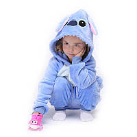 Кигуруми "Stitch Blue" для ребенка 1-4 лет (рост 85-100 см)