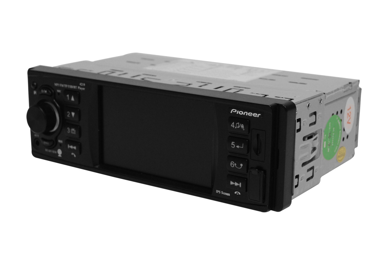 1Din автомагнітола Pioneer 4219 з екраном 4.2"+блютуз (магнітола Піонер 1 Дін)