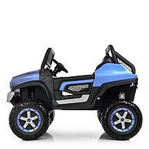 Дитячий електромобіль двомісний джип Mercedes Unimog M 4133EBLRS-4 (MP3, SD, USB, мотори 4x35W, ак.12V14A), фото 5