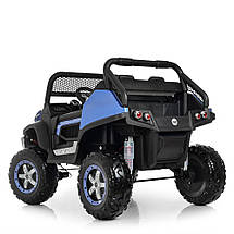 Дитячий електромобіль двомісний джип Mercedes Unimog M 4133EBLRS-4 (MP3, SD, USB, мотори 4x35W, ак.12V14A), фото 6