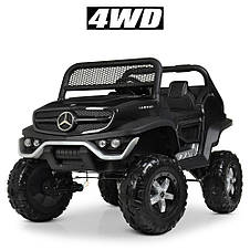 Дитячий електромобіль двомісний джип Mercedes Unimog M 4133EBLRS-2 (MP3, SD, USB, мотори 4x35W, ак.12V14A), фото 3