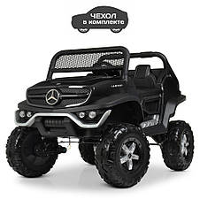 Дитячий електромобіль двомісний джип Mercedes Unimog M 4133EBLRS-2 (MP3, SD, USB, мотори 4x35W, ак.12V14A), фото 4