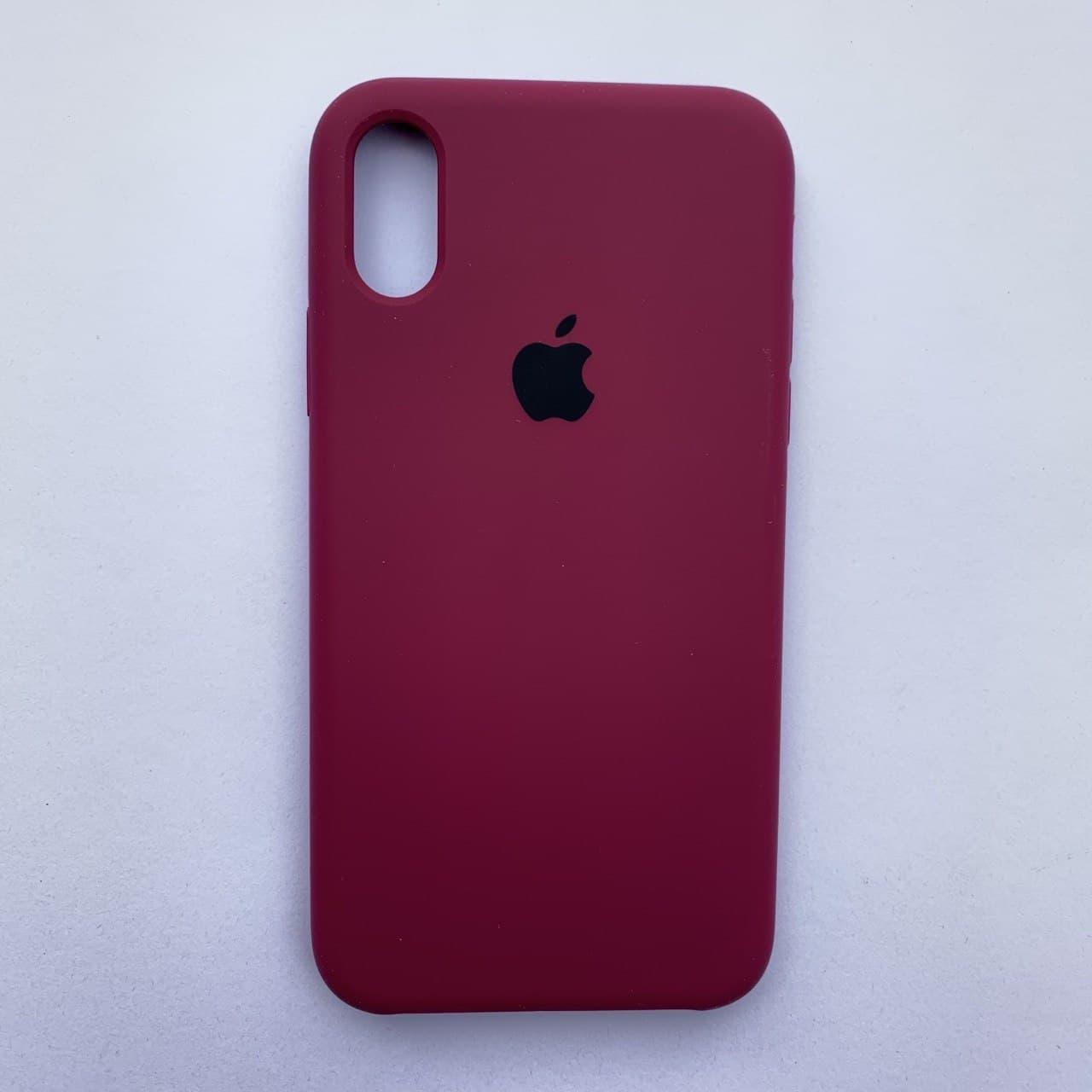 Чохол-накладка Silicone Case для Apple iPhone X iPhone XS Cherry