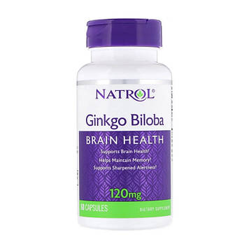 Екстракт гінкго білоба Natrol Ginkgo Biloba 120 mg (60 caps)