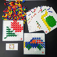 Мозаика с карточками "Собери картинки" EDX Education (4 игровых поля)