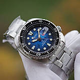 Seiko SRPE39K1 King Turtle Save The Ocean MANTA RAY PATTERNED DIAL, фото 4