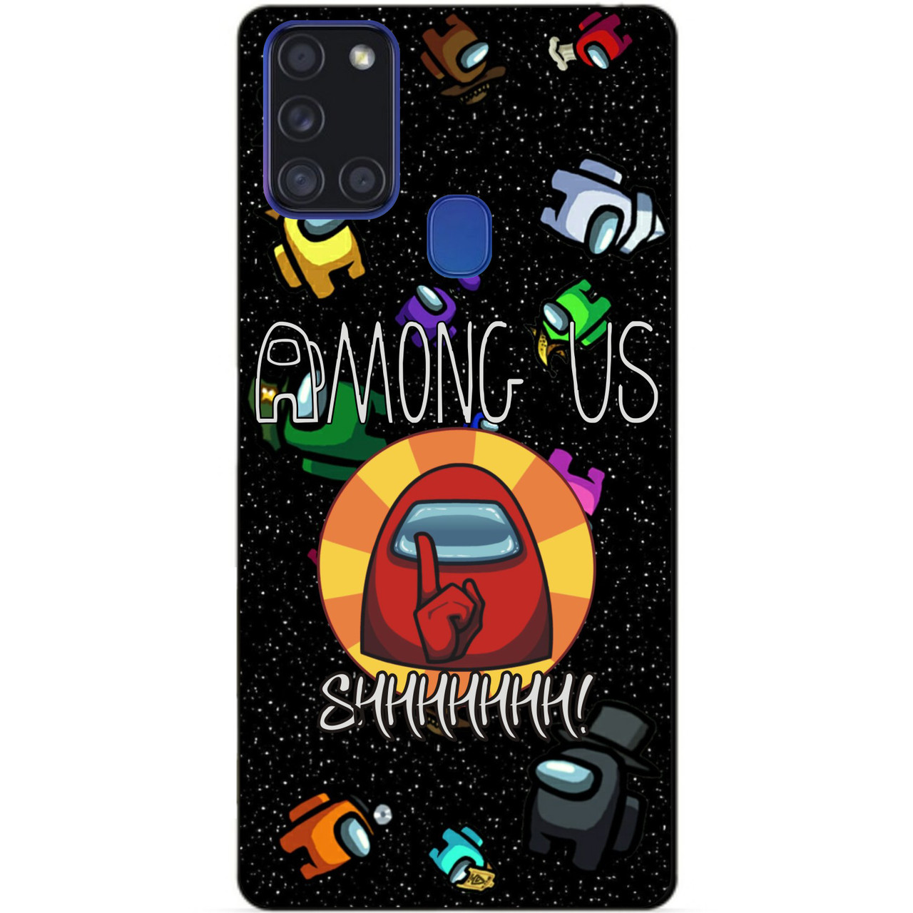 Силіконовий бампер чохол для Samsung A21s з малюнком Among Us