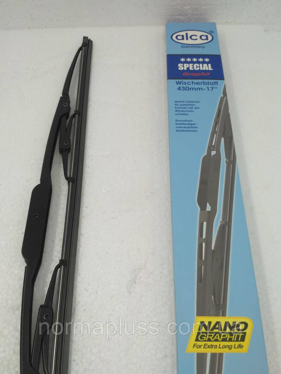 Щітка склоочисника універсальна каркасна Alca 430mm