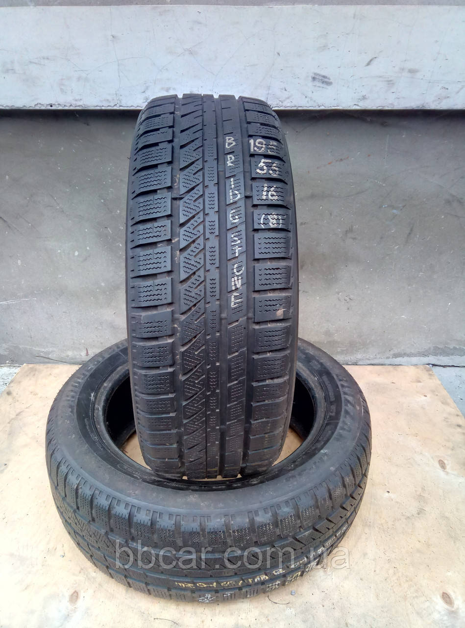 Шины зимние 195 / 55 / R16 Bridgestone 2009 р-в ( 4мм. )