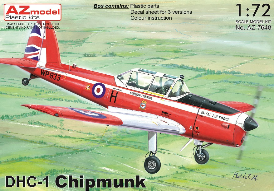Пластикова модель 1/72 AZ model 7650 Канадський літак DHC-1 Chipmunk
