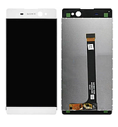Дисплей (екран) для Sony F3211 Xperia XA Ultra/F3212/F3213/F3215/F3216 + тачскрін, білий
