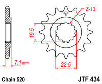 Зірка передня JT Sprockets JTF434.15