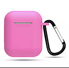 Силіконовий чохол для навушників AirPods, рожевий