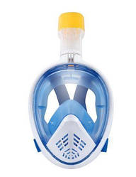 Маска для плавания панорамная с трубкой HLV 5460 S/M Blue (N009787)