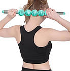 Ролик масажний для йоги Massage stick | Масажер для спини | Валик для фітнесу масажний, фото 4