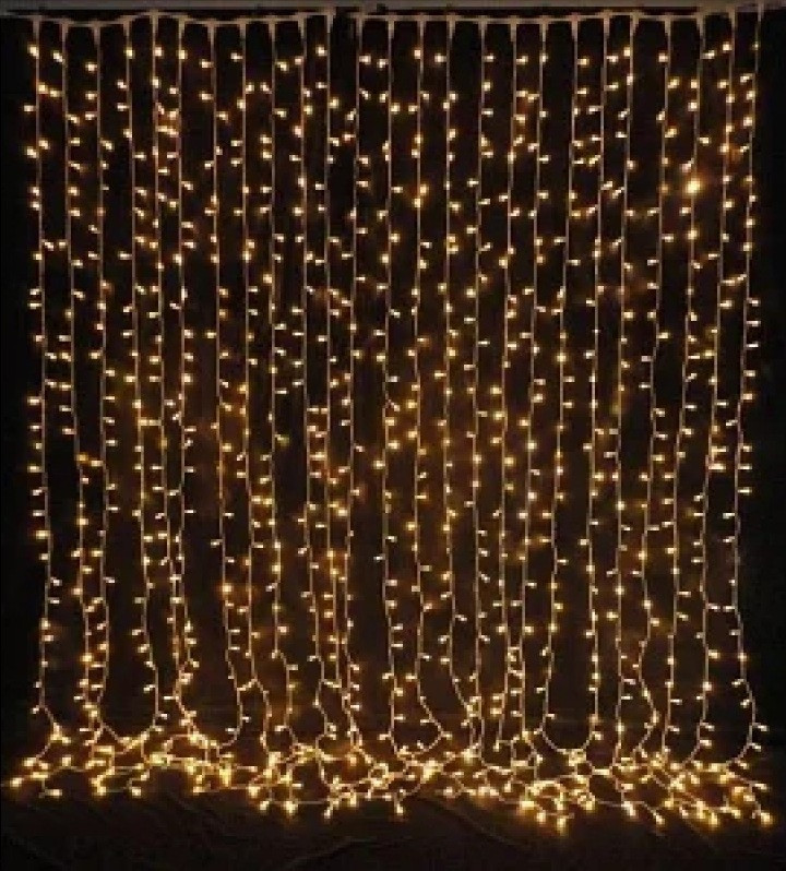 Гірлянда водоспад 320 LED 3х2 м Теплий білий