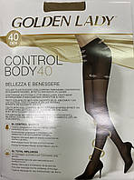 Колготы капроновые с утяжкой Golden Lady Control Body 40ден (размеры 2, 3, 4, 5). 3, daino