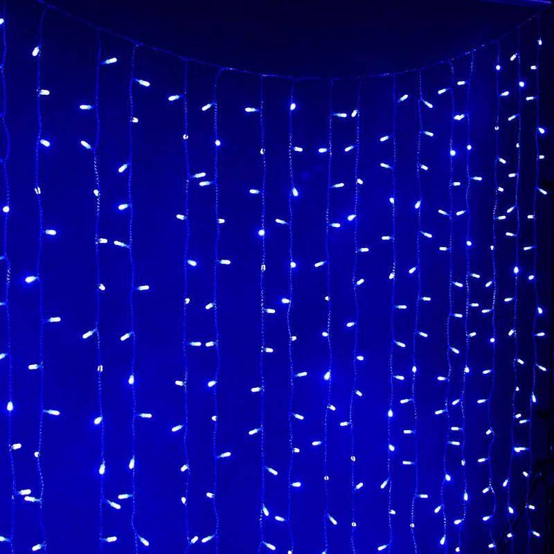 Гірлянда штора RD-093 192 LED 3х2 м Синя