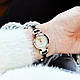 Годинники наручні жіночі DKNY NY2749 кварцові, з фіанітами, биколорные, США, фото 4
