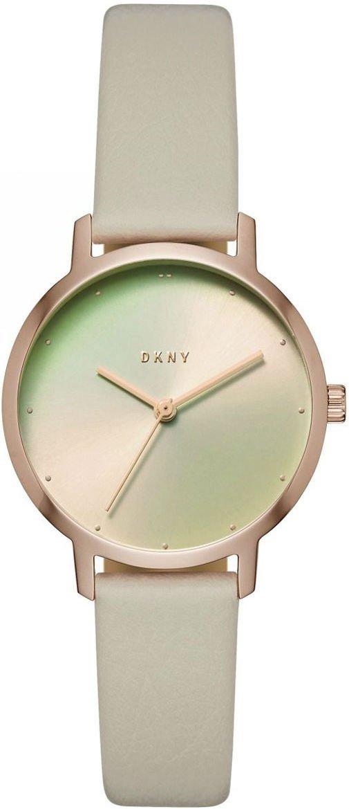 Годинники наручні жіночі DKNY NY2740 кварцові, циферблат "хамелеон", бежевий ремінець, США