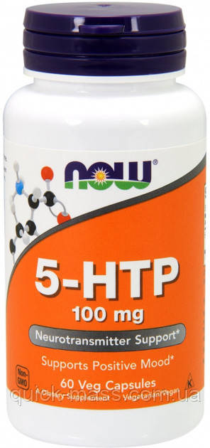 Триптофан 5-HTP 100mg Now 60caps, фото 1