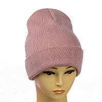 Шапка-лопата "New" без декора темна пудра