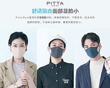 Багаторазова маска піта вугільна ARAX Pitta Mask G (еластичний поліуретан), фото 6