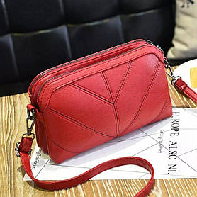 Модна маленька жіноча сумка червона