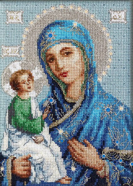 Набір для вишивки хрестом Luca-S BR114 Ікона Єрусалимської Божої Матері, фото 1