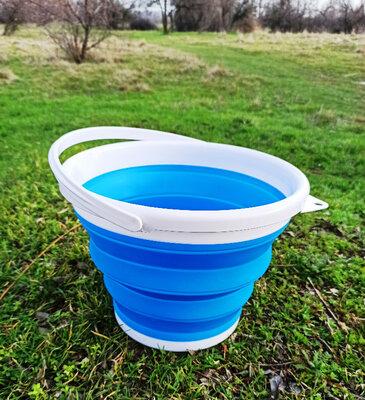 Відро 5 літрів туристичне складне Collapsible Bucket, відмінний товар