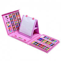 Набор для детского творчества в чемодане из 208 предметов (Розовый), Эксклюзивный