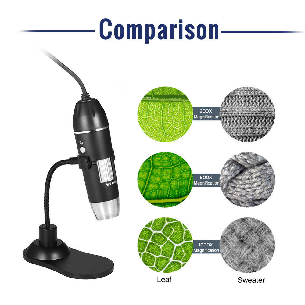 Цифровой микроскоп USB Digital microscope Zoom с LED подсветкой- Новинка, Эксклюзивный - фото 2 - id-p1290380831