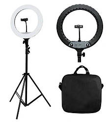 Кільцева лампа на штативі для візажу ТикТок для косметологів візажистів блогерів перукарів салонів краси