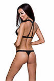 Комплект білизни MIRAJANE SET black XXL/XXXL - Passion Exclusive: ліф-топ що підтримує та трусики PS26403, фото 2