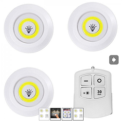 Ліхтар для кемпінгу BL-1012, LED, пульт, три лампи, два режими яскравості, 7477, 4926