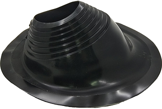 Покрівельний прохід Майстер Флеш з силікону кутовий для димоходу (203-330 мм) прохід покрівлі овальний чорний