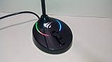 Мікрофон настільний дротовий HAVIT HV-GK55 RGB (7 кольорів), USB, Black, фото 5