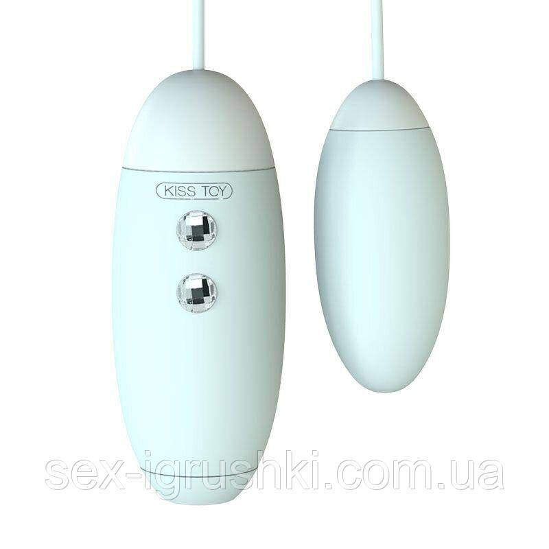 Вакуумний стимулятор з віброяйцем 2-в-1 KISTOY Miss VV Cyan SO3621