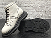 Жіночі черевики Alexander McQueen Tread Lace Up Ankle Boot White 595469WHQSG9089 (з хутром), фото 5