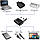 Перехідник USB Male to Type-C Female Adapter Converter. Адаптер TypeC (мама) - USB (тато) Коричневий, фото 6