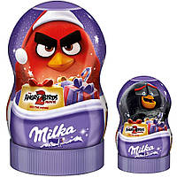 Подарочный набор конфет Milka с сюрпризами Angry Birds в банке 81 гр