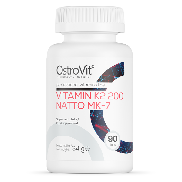 Vitamin K2 200 Natto MK-7 OstroVit 90 таблеток, фото 1