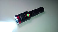 Фонарь ручной BL-739-T6, аккумулятор 18650, microUSB, zoom, плавная рег. яркости