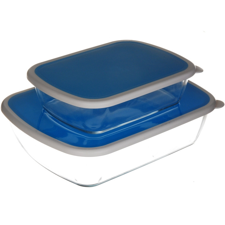 Набір форм для запікання A-PLUS скляних прямокутних 2 шт (1084)