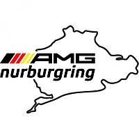 Вінілова наклейка на автомобіль - Mercedes AMG Nurburgring | АМГ Мерседес Нюрбургрінг