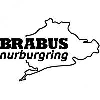 Вінілова наклейка на автомобіль Brabus Nurburgring Mercedes | Брабус Мерседес Нюрбургрінг
