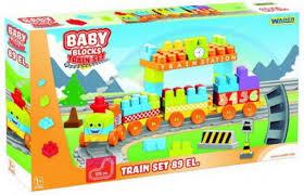 Конструктор Baby Blocks Мої перші кубики Залізниця 2,24 м 58 дет ТМ Wader 41470