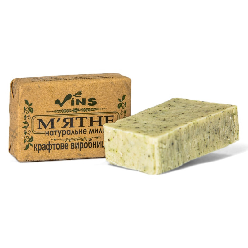 Натуральне тверде мило Vins М'ятне